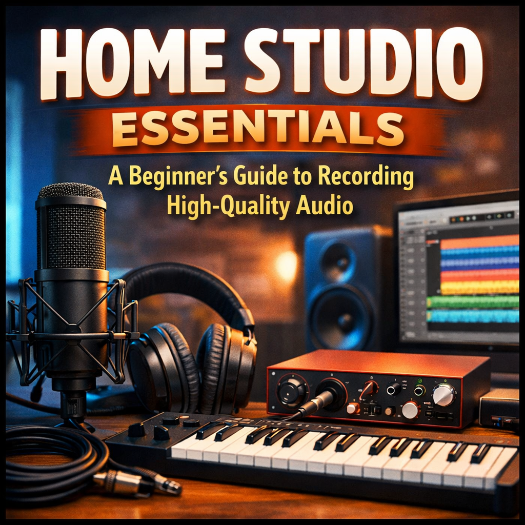 Home Studio Essentials: A Beginner's Guide to Recording High-Quality Audio Description: Discover the essential gear