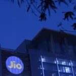 reliance-industries-jio-telecoms-logo-is-displayed-on-the-jio-world-convention-centre-building-on-a.avif